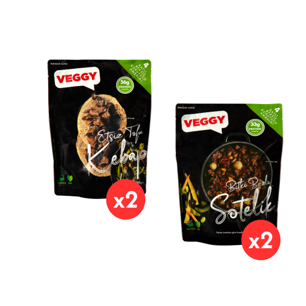 Pratikler Seti (2 adet Etsiz Tofu Kebap 200g, 2 adet Bitki Bazlı Sotelik 150g)