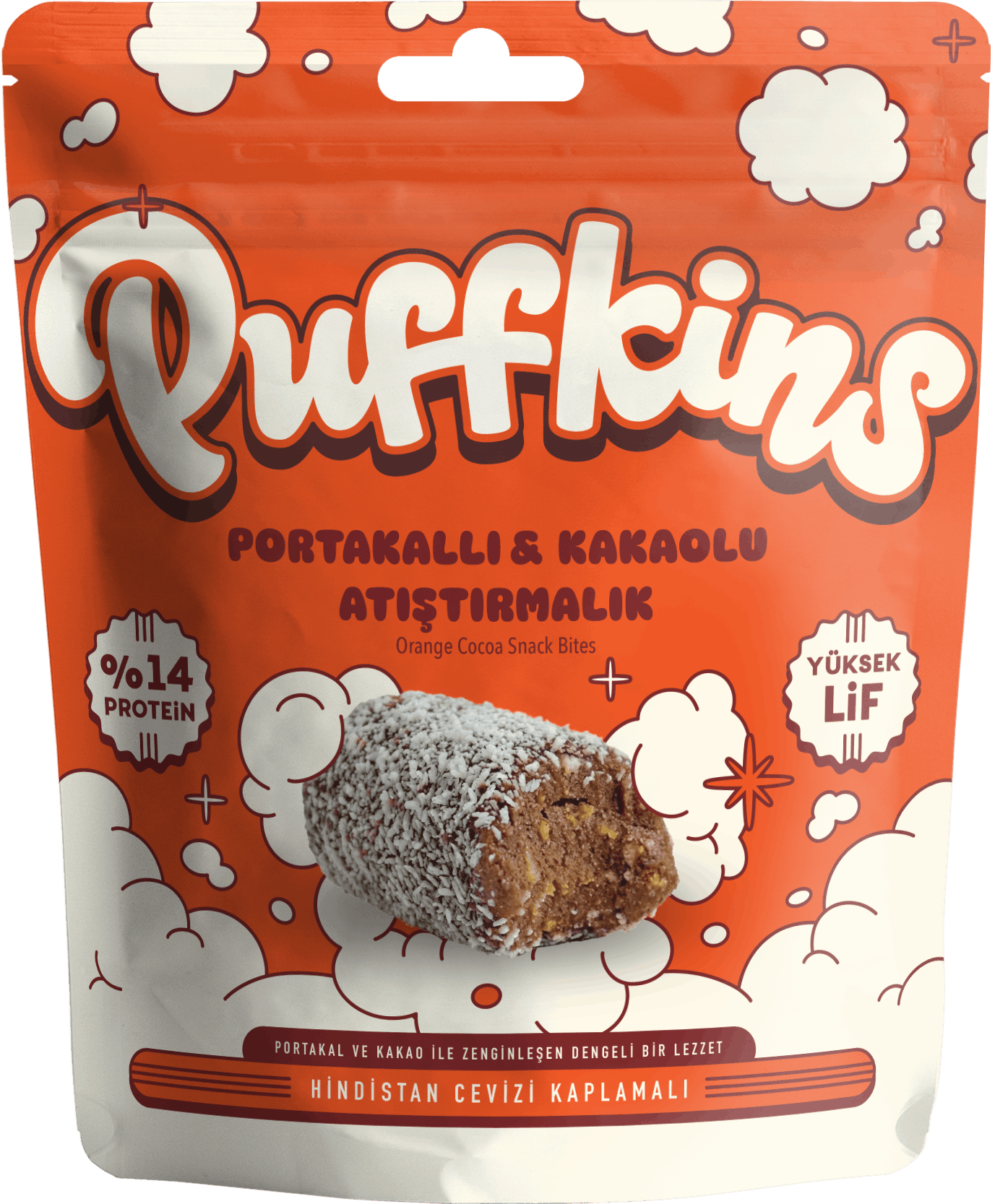 Puffkins Portakallı Kakaolu Atıştırmalık (75g)