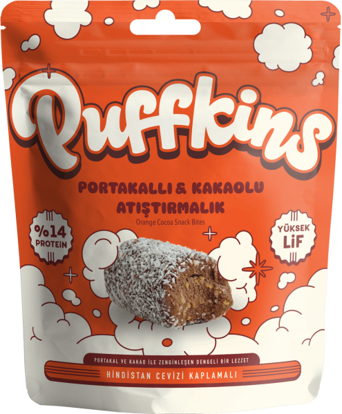 Puffkins Portakallı Kakaolu Atıştırmalık (75g)