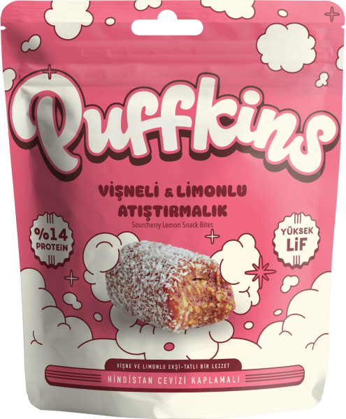 Puffkins Vişneli Limonlu Atıştırmalık (75g)