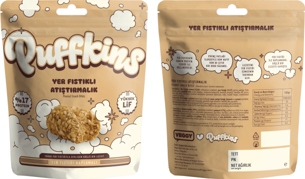 Puffkins Yer Fıstıklı Atıştırmalık (75g)