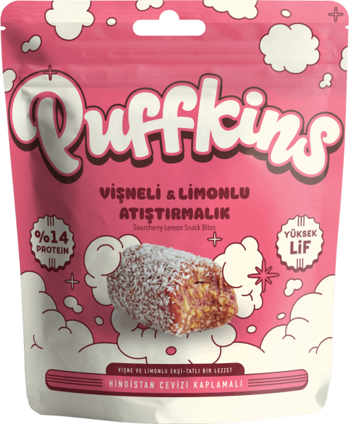 6x Puffkins Vişneli Limonlu Atıştırmalık (75g)