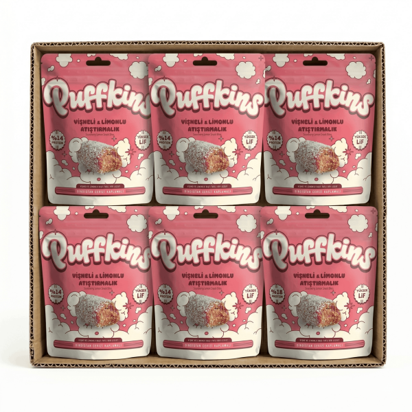 6x Puffkins Vişneli Limonlu Atıştırmalık (75g)