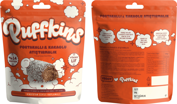 6x Puffkins Portakallı Kakaolu Atıştırmalık (75g)