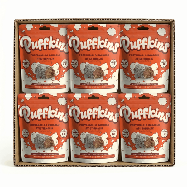 6x Puffkins Portakallı Kakaolu Atıştırmalık (75g)