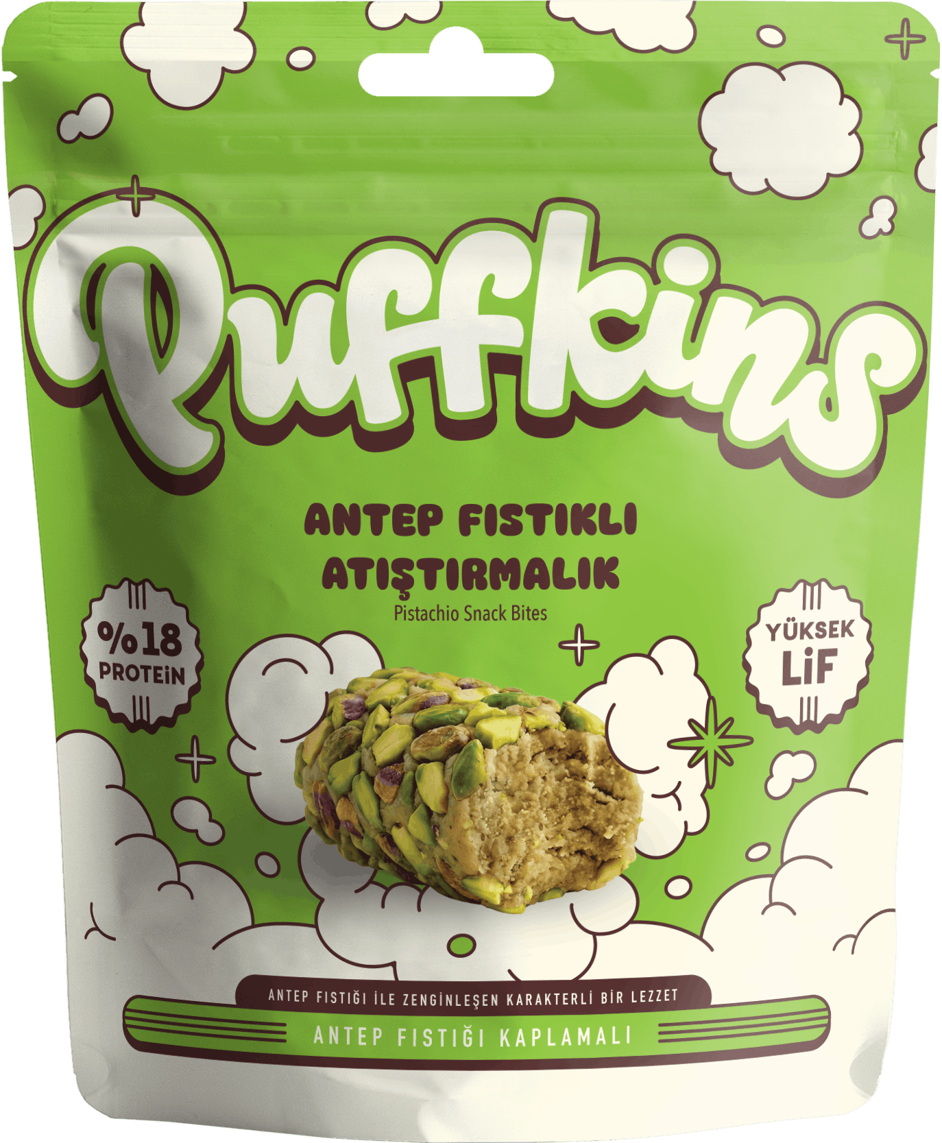 Puffkins Antep Fıstıklı Atıştırmalık (75g)