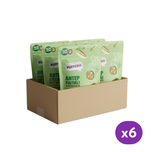 6x Puffkins Antep Fıstıklı Atıştırmalık (75g)