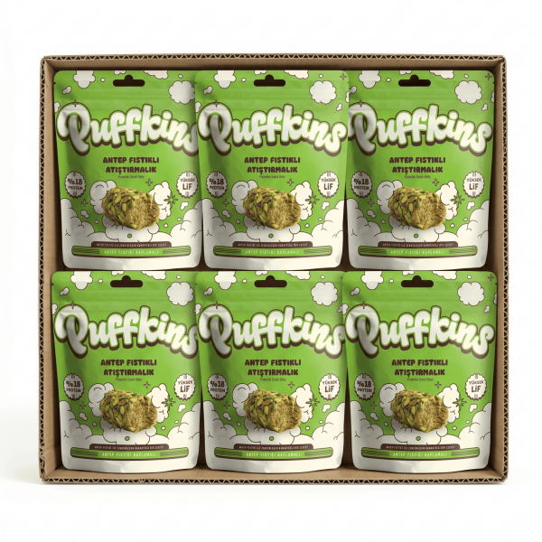 6x Puffkins Antep Fıstıklı Atıştırmalık (75g)